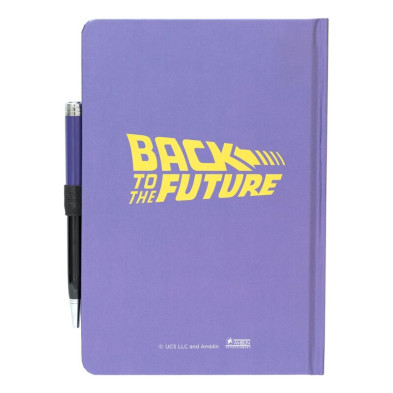 Cuaderno A5 premium + boligrafo Regreso al Futuro